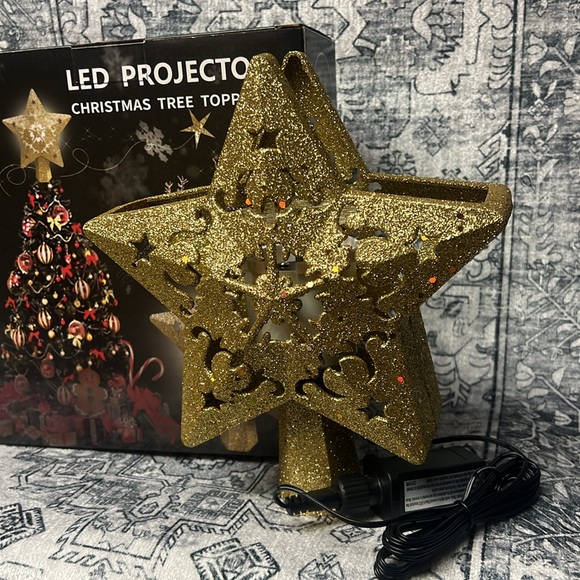 LED Projector Christmas Tree Topper NIB - Picture 5 of 8